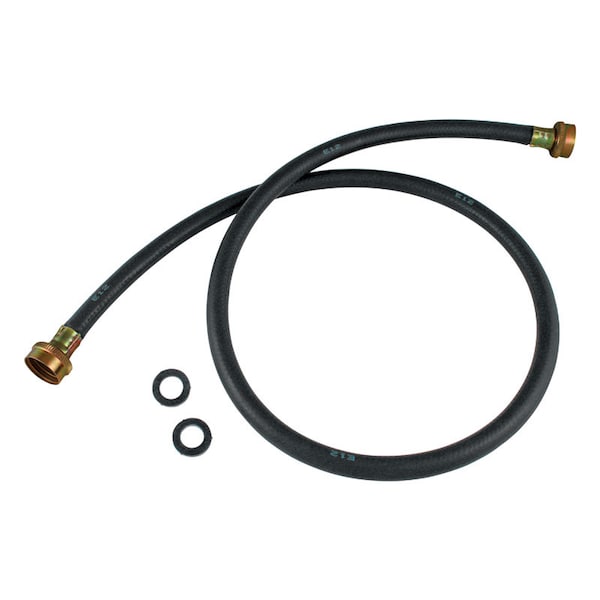 Plumb Pak 3/4 in. FHT X 3/4 in. D FHT 5 ft. Rubber Washing Machine Hose